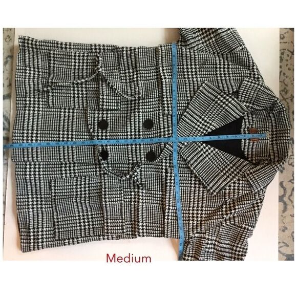 Copy - Pol glen-check patterned double breasted coat - Picture 11 of 16